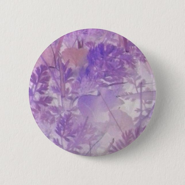 Chapa Redonda De 5 Cm Violeta floral (Anverso)