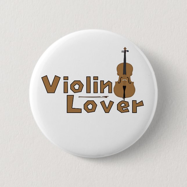 Chapa Redonda De 5 Cm Violin Lover (Anverso)