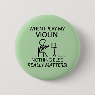 Chapa Redonda De 5 Cm Violín, nada más importa