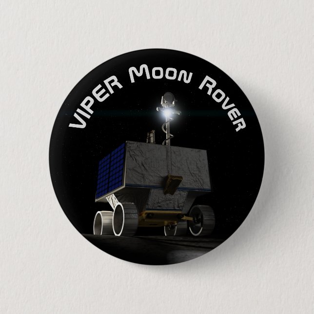 Chapa Redonda De 5 Cm VIPER Moon Rover (Anverso)