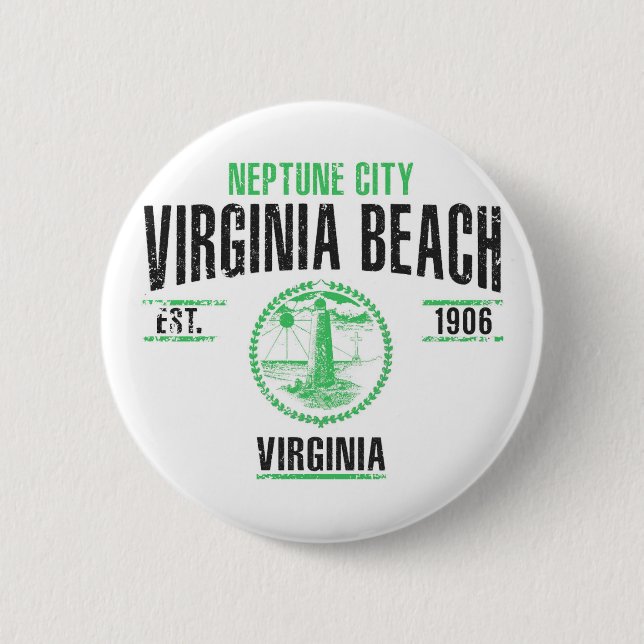 Chapa Redonda De 5 Cm Virginia Beach (Anverso)