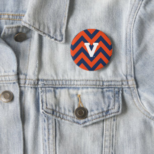 Chapa Redonda De 5 Cm Virginia Cavaliers Chevron