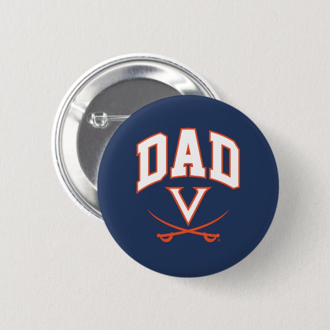 Chapa Redonda De 5 Cm Virginia Cavaliers Dad (Anverso y reverso)