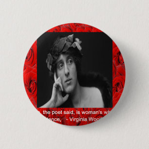 Chapa Redonda De 5 Cm Virginia Woolf & Cita de Amor