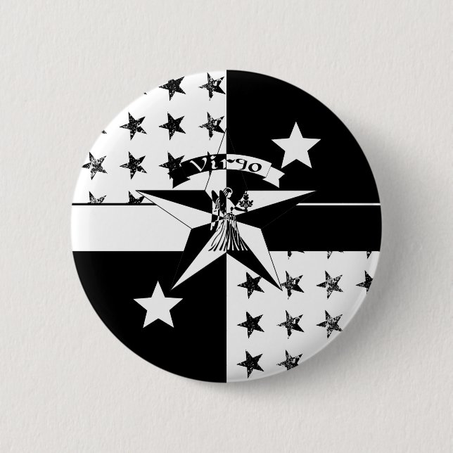 Chapa Redonda De 5 Cm Virgo (Anverso)