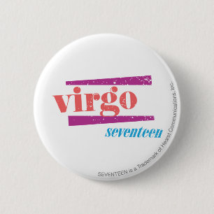 Chapa Redonda De 5 Cm Virgo LtPink