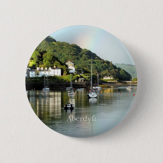 CHAPA REDONDA DE 5 CM VISTAS DE GALES (Anverso)