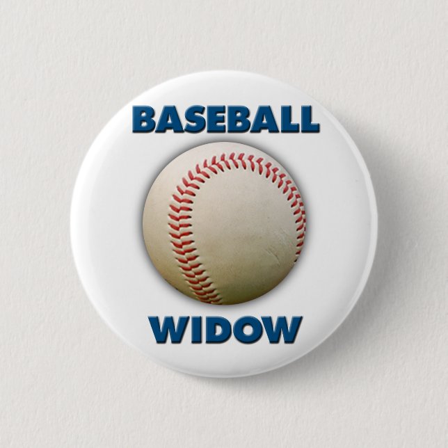 Chapa Redonda De 5 Cm Viuda del béisbol (Anverso)