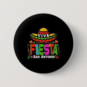 Chapa Redonda De 5 Cm Viva Fiesta San Antonio Cinco De Mayo Sombrero Wom
