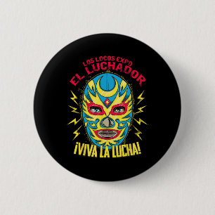 Chapa Redonda De 5 Cm Viva la lucha México mujeres negras Cinco de Mayo