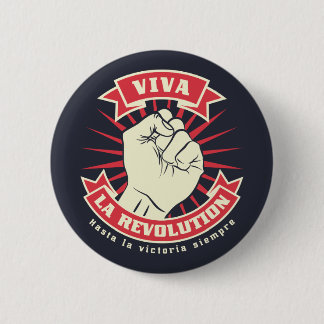 Chapa Redonda De 5 Cm Viva la revolución