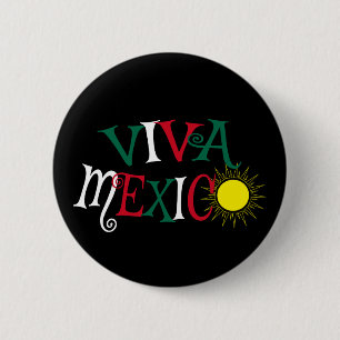 Chapa Redonda De 5 Cm Viva México