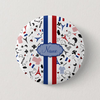 Chapa Redonda De 5 Cm Vive la Francia