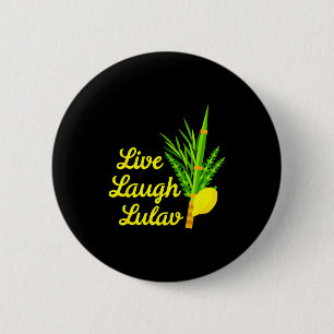 Chapa Redonda De 5 Cm Vive Ríe Lulav Etrog Feliz Sukkot Judío Sukkah 