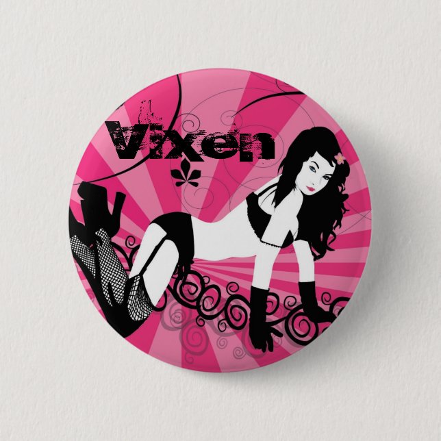 Chapa Redonda De 5 Cm Vixen (Anverso)