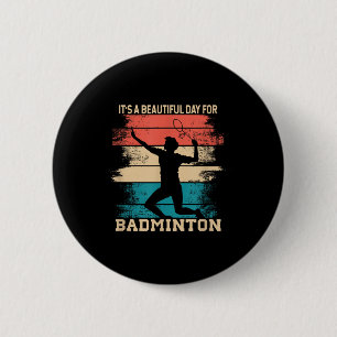 Chapa Redonda De 5 Cm Volante de bádminton Raqueta Jugador de bádminton