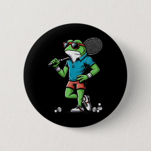 Chapa Redonda De 5 Cm Volante de rana de bádminton Poona