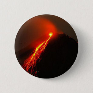 Chapa Redonda De 5 Cm VOLCÁN de ARENAL, Costa Rica