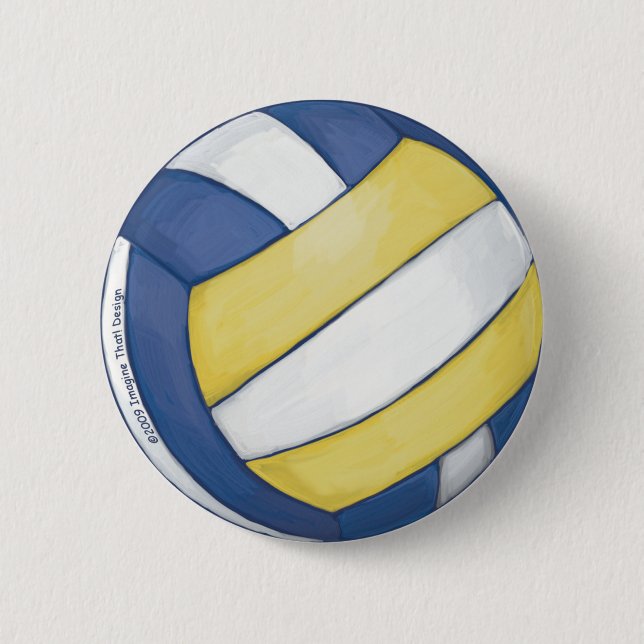 Chapa Redonda De 5 Cm Voleibol (Anverso)