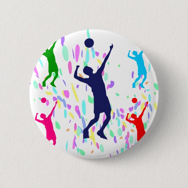 CHAPA REDONDA DE 5 CM VOLEIBOL (Anverso)