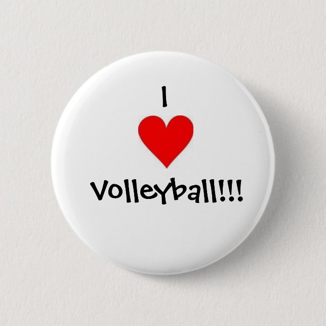 Chapa Redonda De 5 Cm Voleibol (Anverso)