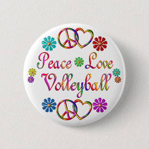 CHAPA REDONDA DE 5 CM VOLEIBOL DEL AMOR DE LA PAZ