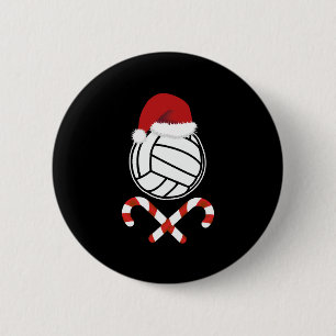 Chapa Redonda De 5 Cm Voleibol navidad