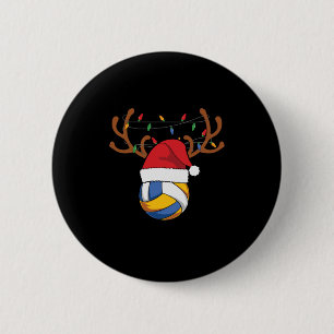 Chapa Redonda De 5 Cm Voleibol Navidades de voleibol