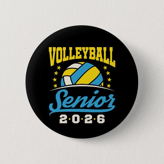 Chapa Redonda De 5 Cm Voleibol Senior 2026 (Anverso)