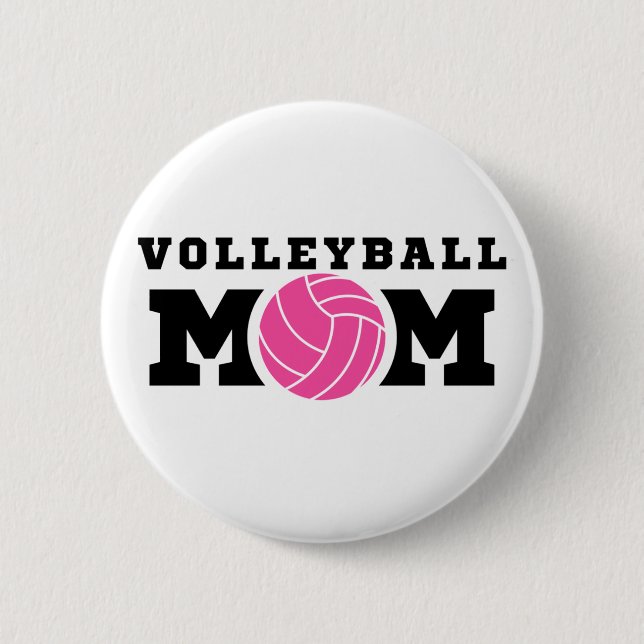 CHAPA REDONDA DE 5 CM VOLLEYBALL MOM (Anverso)