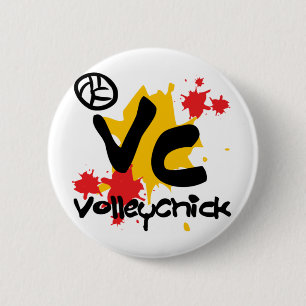 Chapa Redonda De 5 Cm VolleyChick Croobie