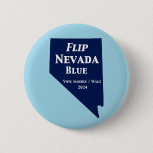 Chapa Redonda De 5 Cm Voltear el azul de Nevada en 2024