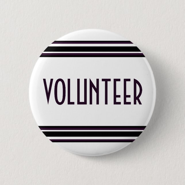 Chapa Redonda De 5 Cm Voluntario (Anverso)