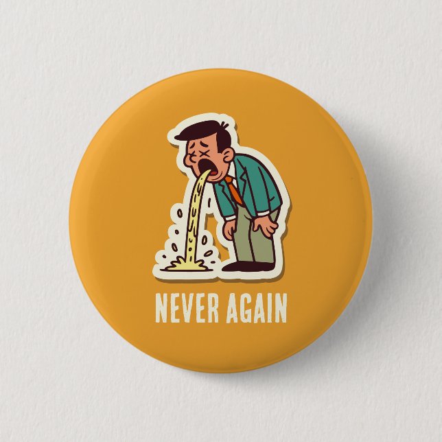 Chapa Redonda De 5 Cm Vomit (Anverso)