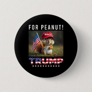 Chapa Redonda De 5 Cm Vota A Trump Por El Peanut La ardilla Trump 2024