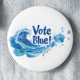 Chapa Redonda De 5 Cm Vota Azul