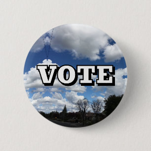 Chapa Redonda De 5 Cm VOTA (Puedes Cambiar la Palabra)