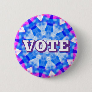 Chapa Redonda De 5 Cm VOTA (Puedes Cambiar las Palabras)
