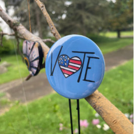 CHAPA REDONDA DE 5 CM VOTACIÓN