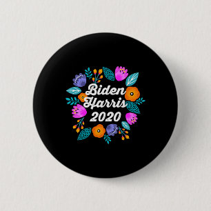 Chapa Redonda De 5 Cm Votación de Flores 2020 Harris 2020