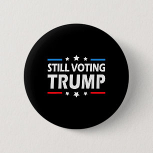 Chapa Redonda De 5 Cm Votación por Trump 2024 Hombres de bandera patriot