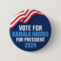 Votar a Kamala Harris por el presidente 2024 Blue