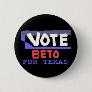 Chapa Redonda De 5 Cm Votar Beto Por El Pin De Botones De Texas #2