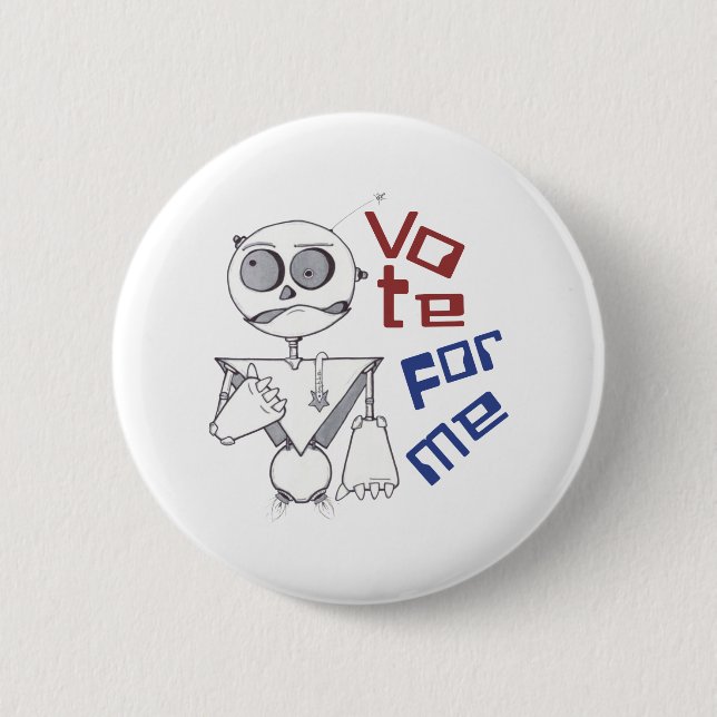 CHAPA REDONDA DE 5 CM VOTAR POR MÍ (Anverso)