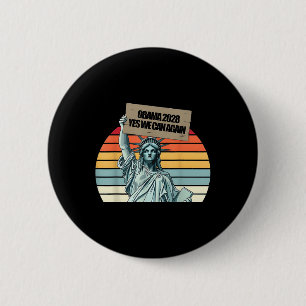 Chapa Redonda De 5 Cm Votar por Obama 2028 Sí podemos volver a ser presi