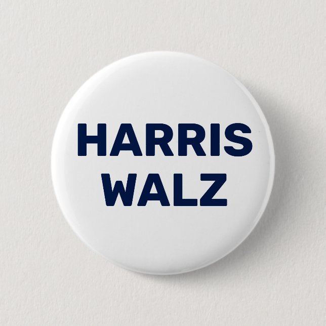 Chapa Redonda De 5 Cm Vote Harris Walz 2024 (Anverso)