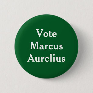 Chapa Redonda De 5 Cm Vote Marcus Aurelio