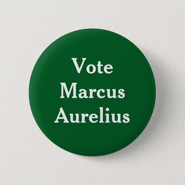 Chapa Redonda De 5 Cm Vote Marcus Aurelio (Anverso)