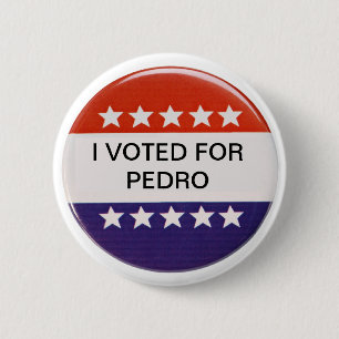 Chapa Redonda De 5 Cm Voté por Pedro