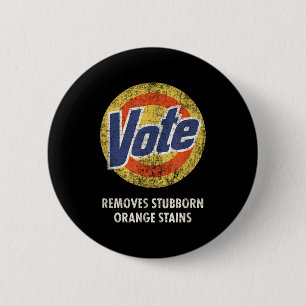 Chapa Redonda De 5 Cm voto anti-trump detergente para lavar ropa diverti